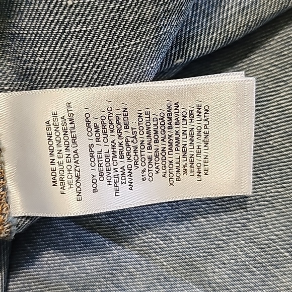 Polo Ralph Lauren Womens Denim JEAN DRESS Western A Line Shirt Dress - Picture 9 of 9